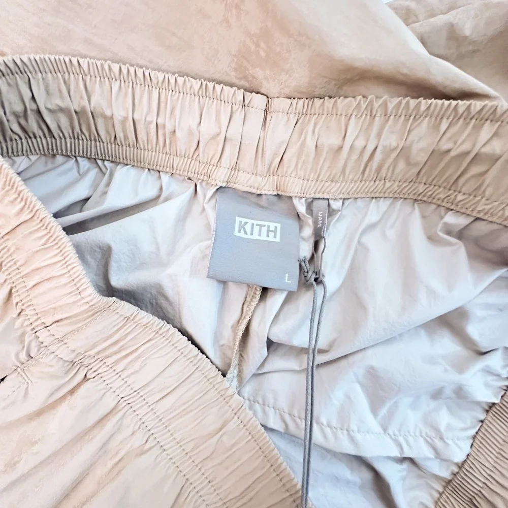 NWT Kith Asra Nylon‎ Bottom in 'Canvas' - Pull on Windbreaker Pant - Large
